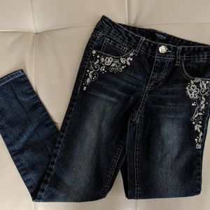 Squeeze jeans girl's embroidered skinny (12)